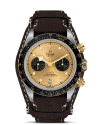Tudor Black Bay Chrono S&G 41 mm steel case, Brown leather strap (watches)